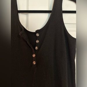 Maternity + Nursing Old Navy Ribbed Black Jumpsuit